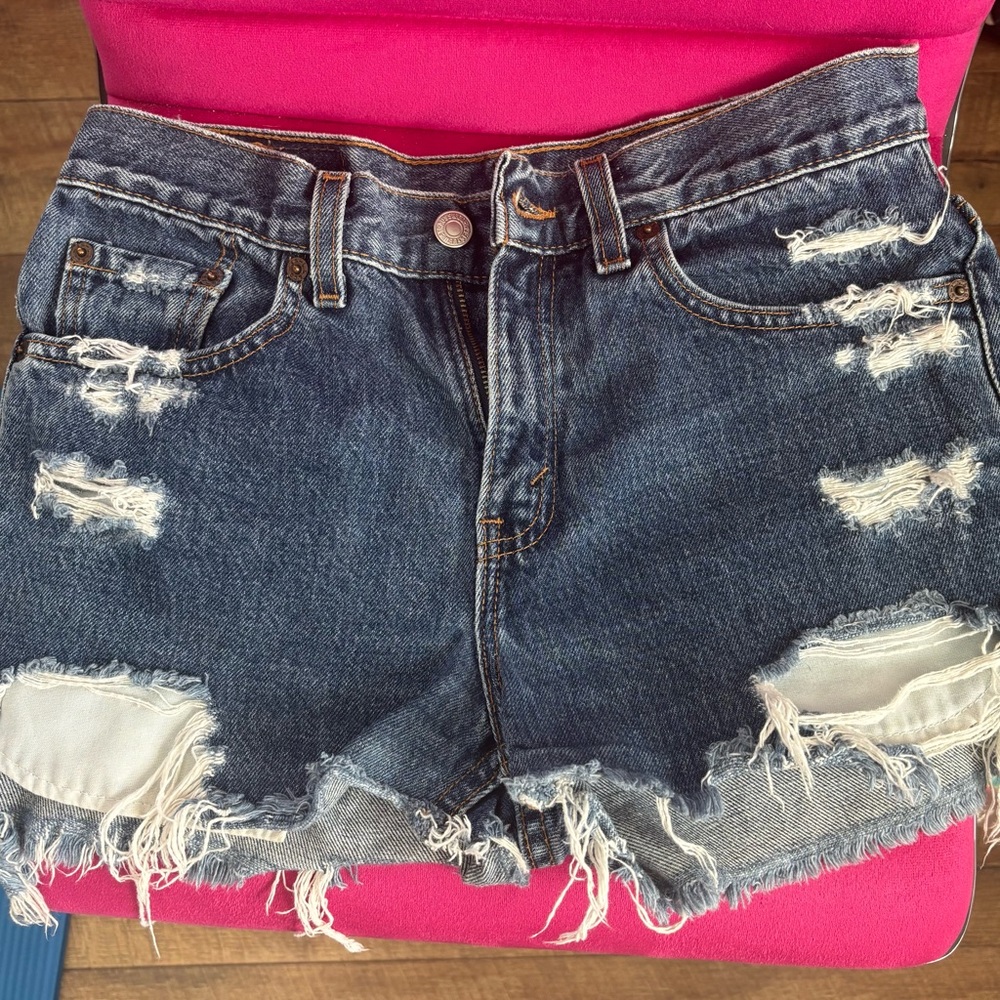 Levi’s Distressed Denim Shorts